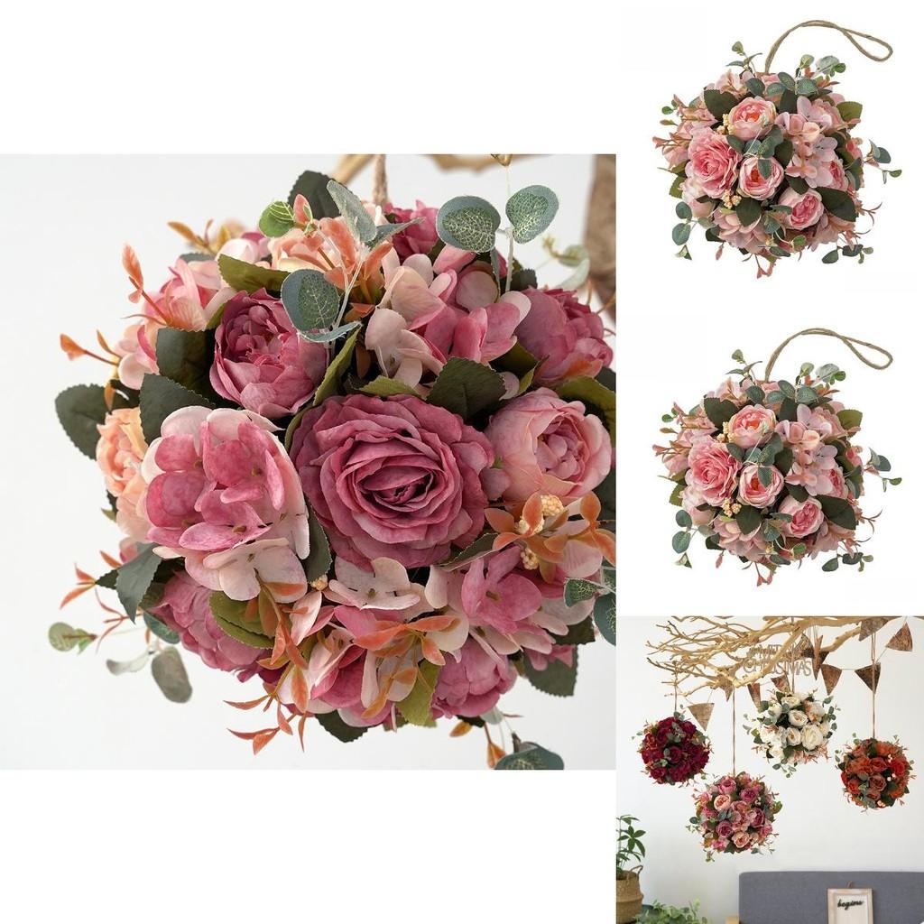 Hydrangea Peony Decorative Flower Ball With Silk Material For Wedding Venue And Garden Decor