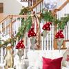1/4/6PC Polyester Christmas Tree Hanging Pendants Cute Long Beard Doll Pendants Home Red Party Tree Hanging Christmas