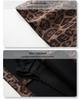 2024 Women's Khaki Suede Leopard Print Woolen Midi Skirt - New Autumn/Winter A-line Bodycon Design