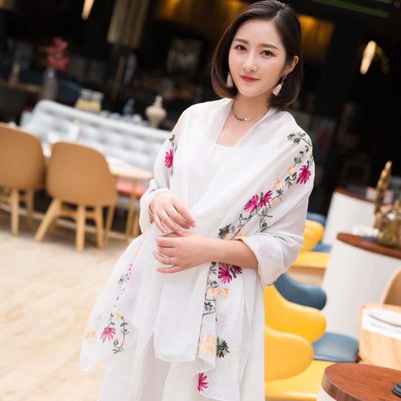 Jarní/Léto nový dámský hedvábný šátek 90 * 180 cm Simulovaný čtvercový šátek z hedvábného kepru Módní velký čtvercový šátek s potiskem Profesionální šátek