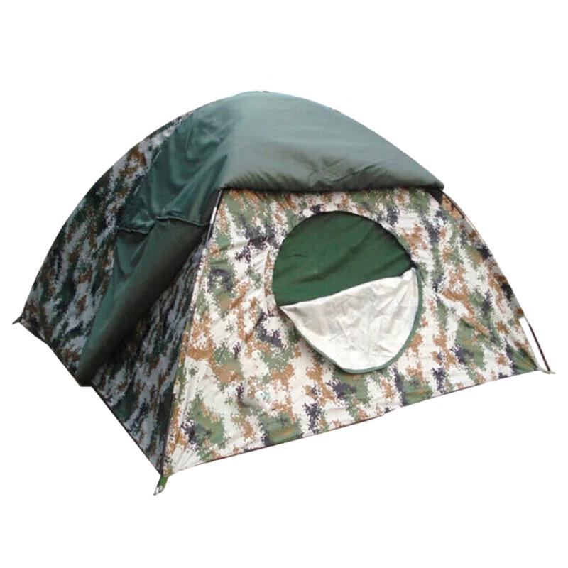 Double Person 2x2m Three-Layer Cotton Camouflage Camping Tent