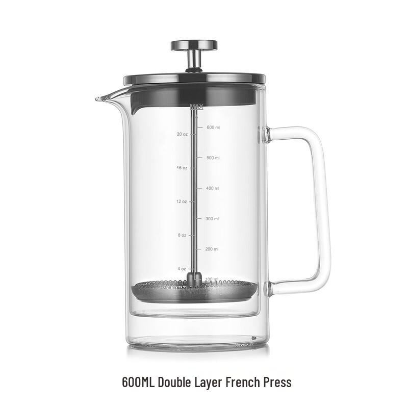 Tirounat Double-Layer French Press Coffee Maker