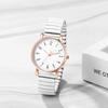 Stainless Steel Bracelet Cute and Stylish Analog One Size Fits Quartz White Perfect Gift for Day Women's Watch, Waterproof Display, Most, Movement, -