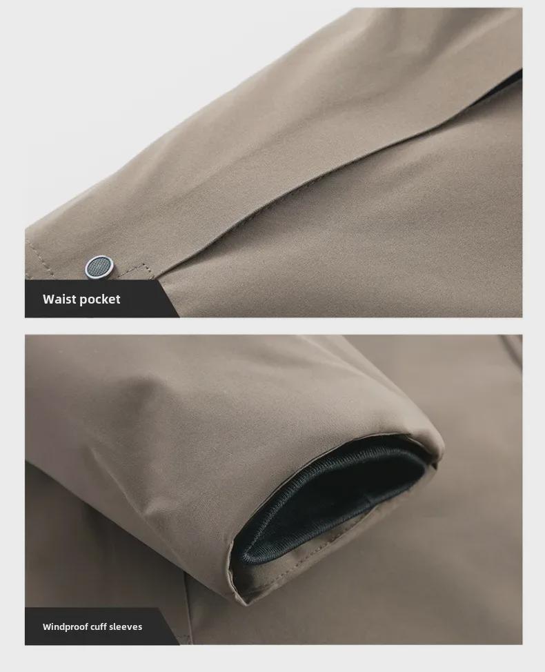 Men’s Large Winter Coat: Heat-Collecting Cotton Jacket with Plus Velvet for Dad, Middle-Aged and Elderly, Thickened for Autumn and Winter.