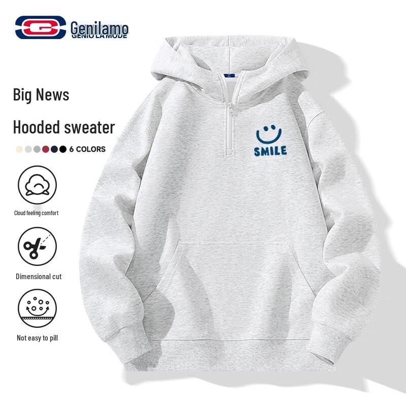 GENIOLAMODE Men s Heavyweight Hooded Sweatshirt M