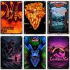 MISES Film Classico Jurassic Park Targa Metallica Pub Targa Metallica Giardino Vecchia Targa Murale Segno Metallico Arrugginito Decorazione Murale Poster Metallico