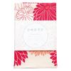 Musubi Furoshiki 100 Himemusubi Adeline Klam Chrysanthemum Red 100cm Organic Cotton