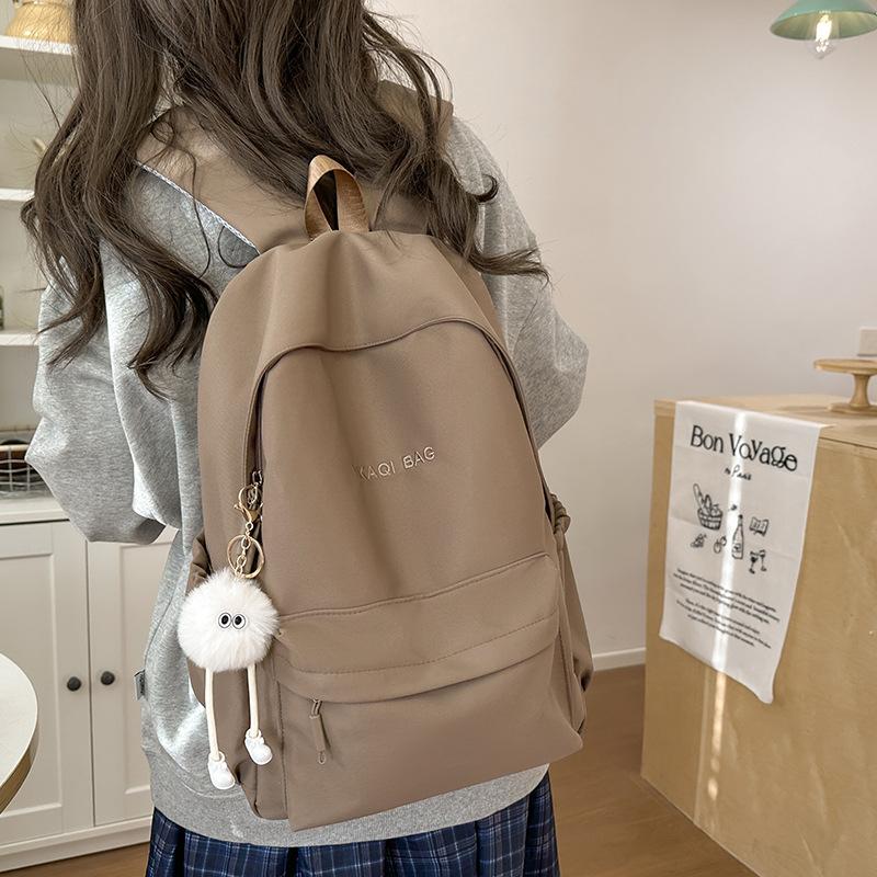 New Elementary School Student Schoolbag for Girls Junior High School Students with High Looks Letter Backpack