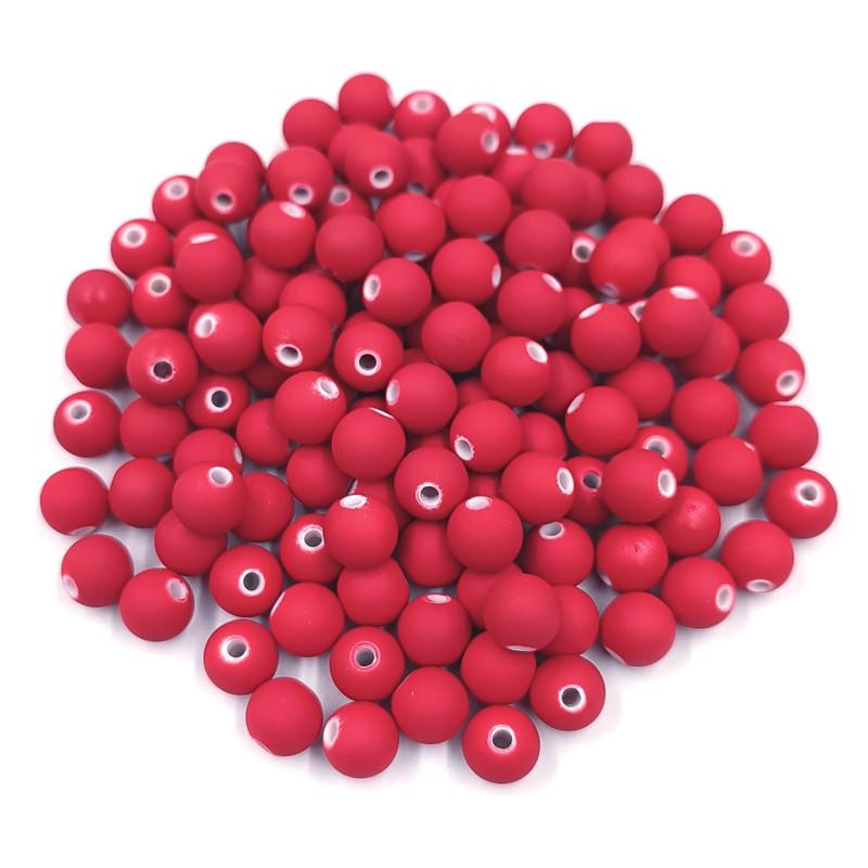 Creative 20Pcs DIY Handmade Beading Plastic Solid Dispersion Beads Ball Beads Candy Color Accessories For Jewelry Making Necklace Bracelet