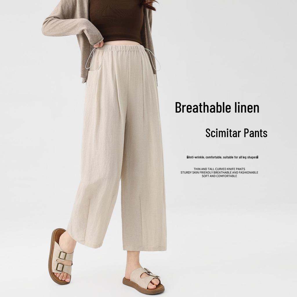Spring-Summer 2026 Maternity Wide-Leg Pants - Comfortable, No Belly Tightening