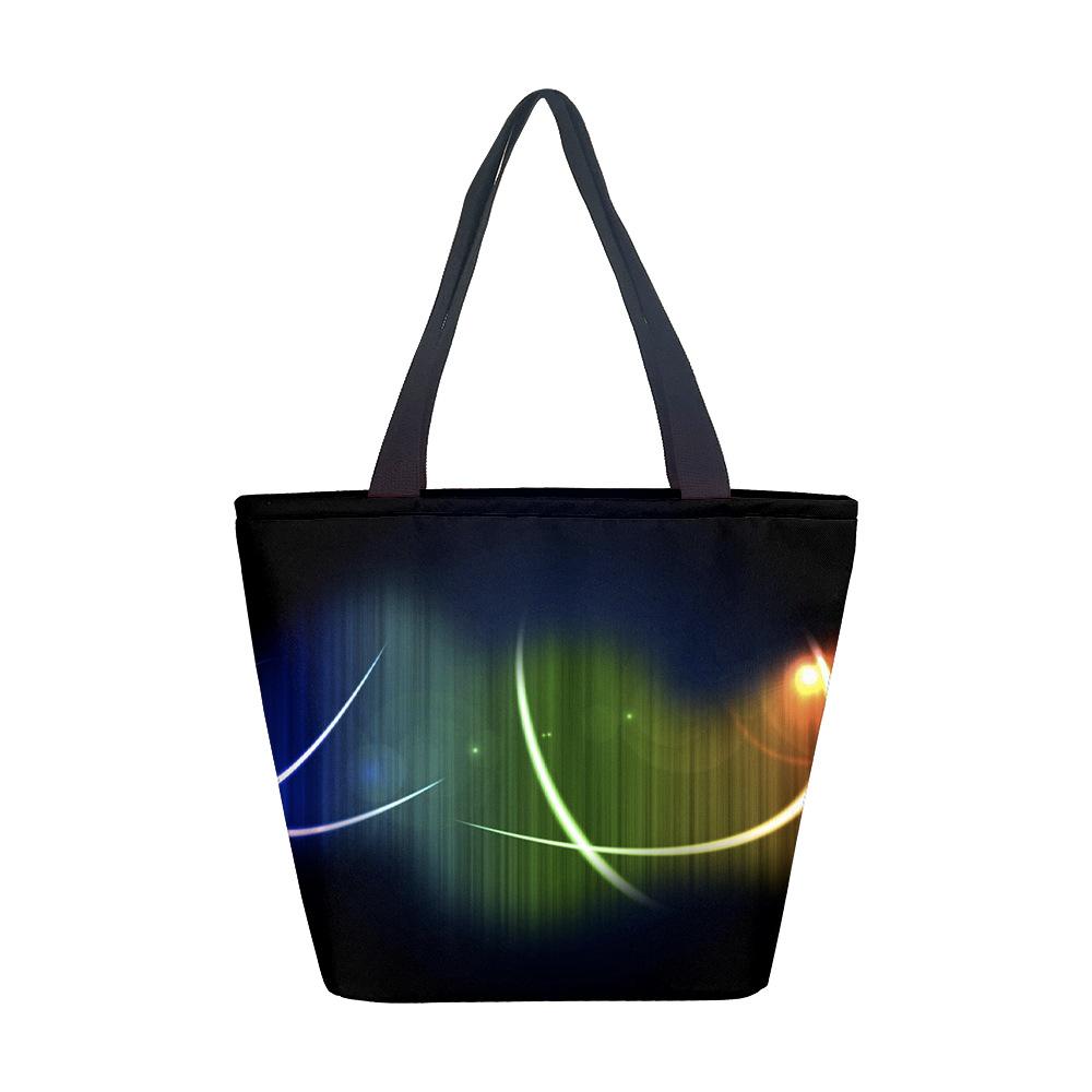 Borsa da donna senza tema Borsa a spalla da ragazza Borsa in tela stampata Tendenza moda Borsa tote di grande capacità