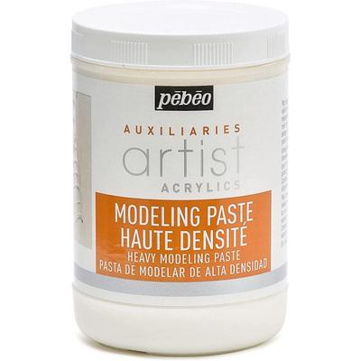Modeling Paste - Artist Acrylics - 1 L - White - Dense Texture - Matte Finish - Modelable and Paintable