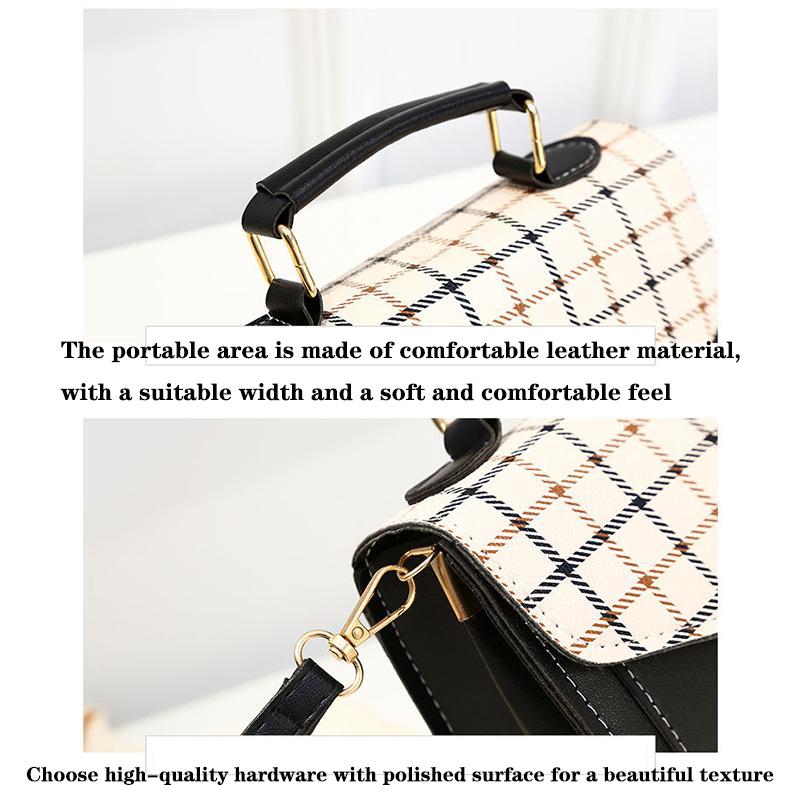 Women's Bag, One Shoulder Crossbody, Portable Small Square Bag, Simple for Students