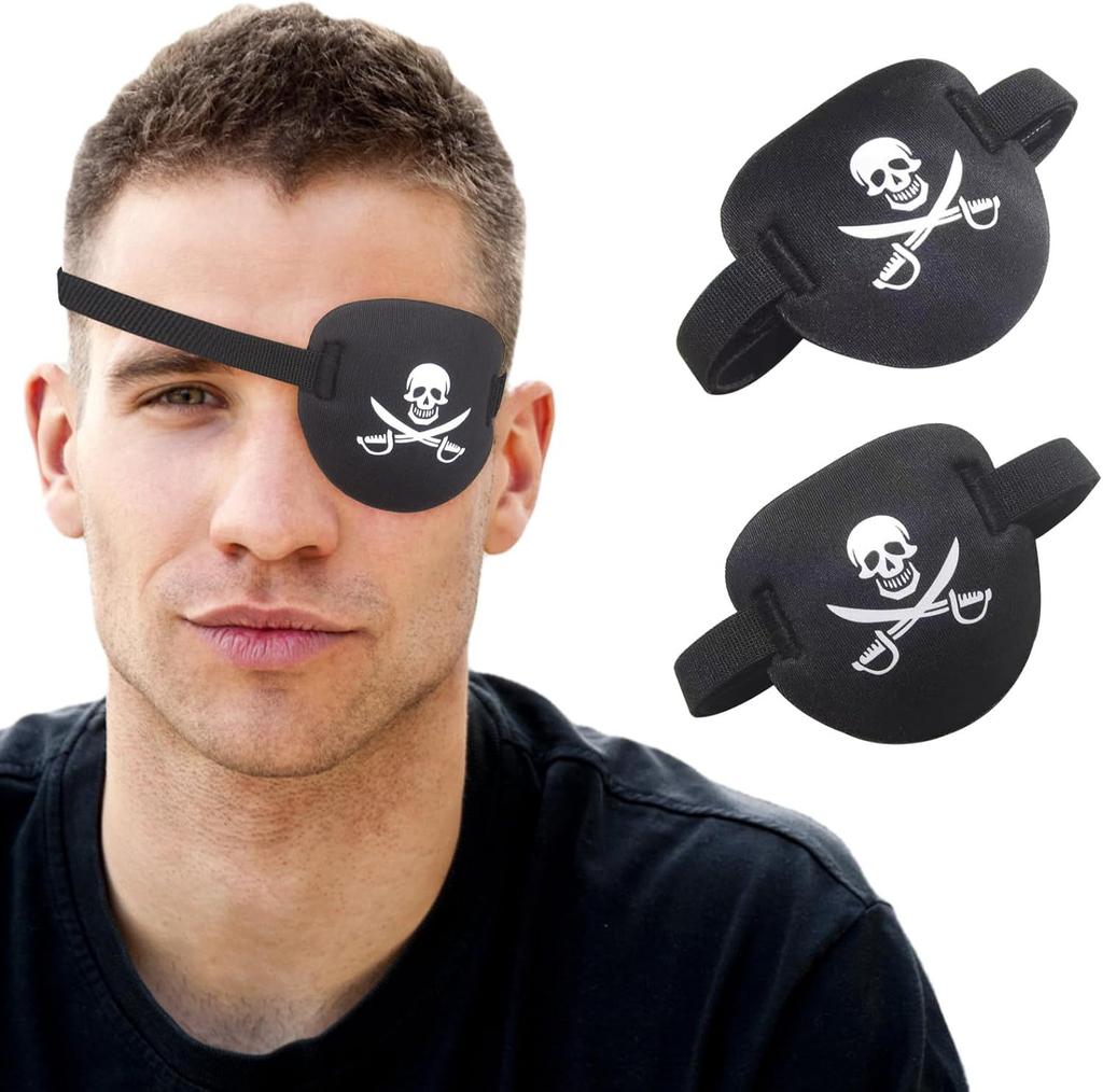 Single Eye Patch, Large Size, Unisex Eye Cover for Adults, Kids and Costume Parties