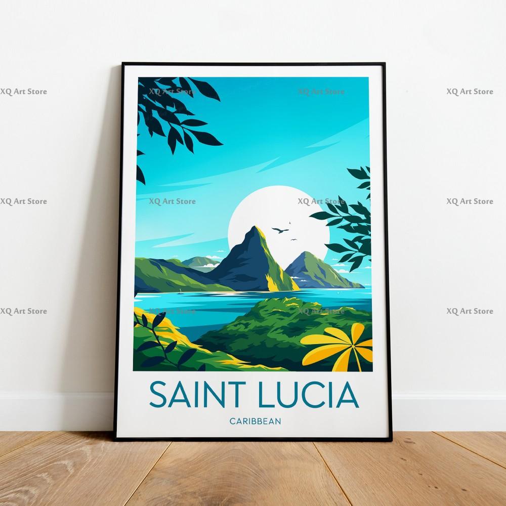 Modern Travel Print Canvas Painting Beautiful Landscape All Kinds Of Cities Poster Wall Art For Living Room Home Decor Frameless