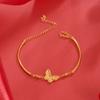 Butterfly Half Bracelet Gold-Plated Light Luxury Women's Fashionable Temperamental All-Match Bracelet Live