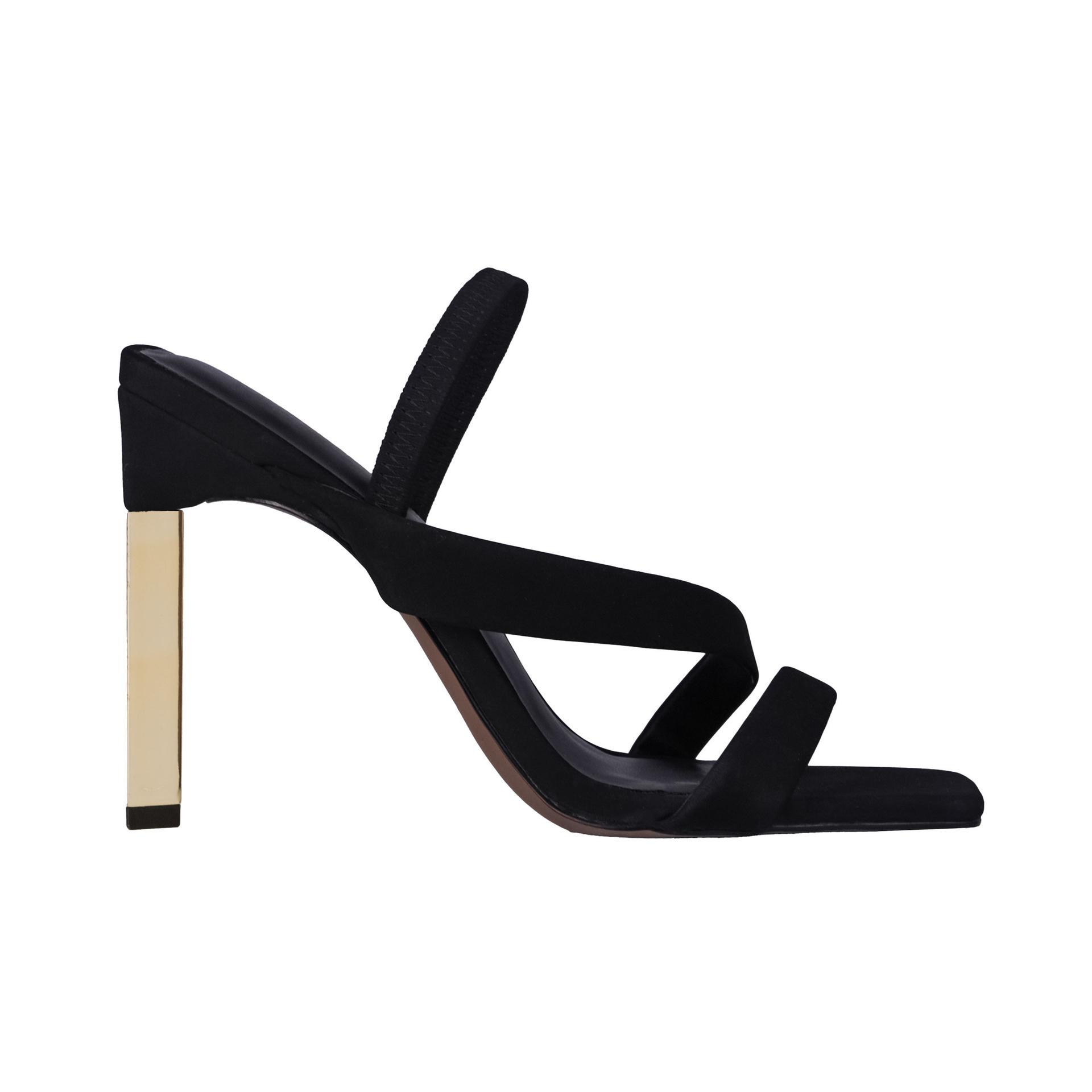 

2025 autumn new fashion high-heeled sandals women s wear high-end customized high-heeled sandals foreign trade shoes 39 чёрный