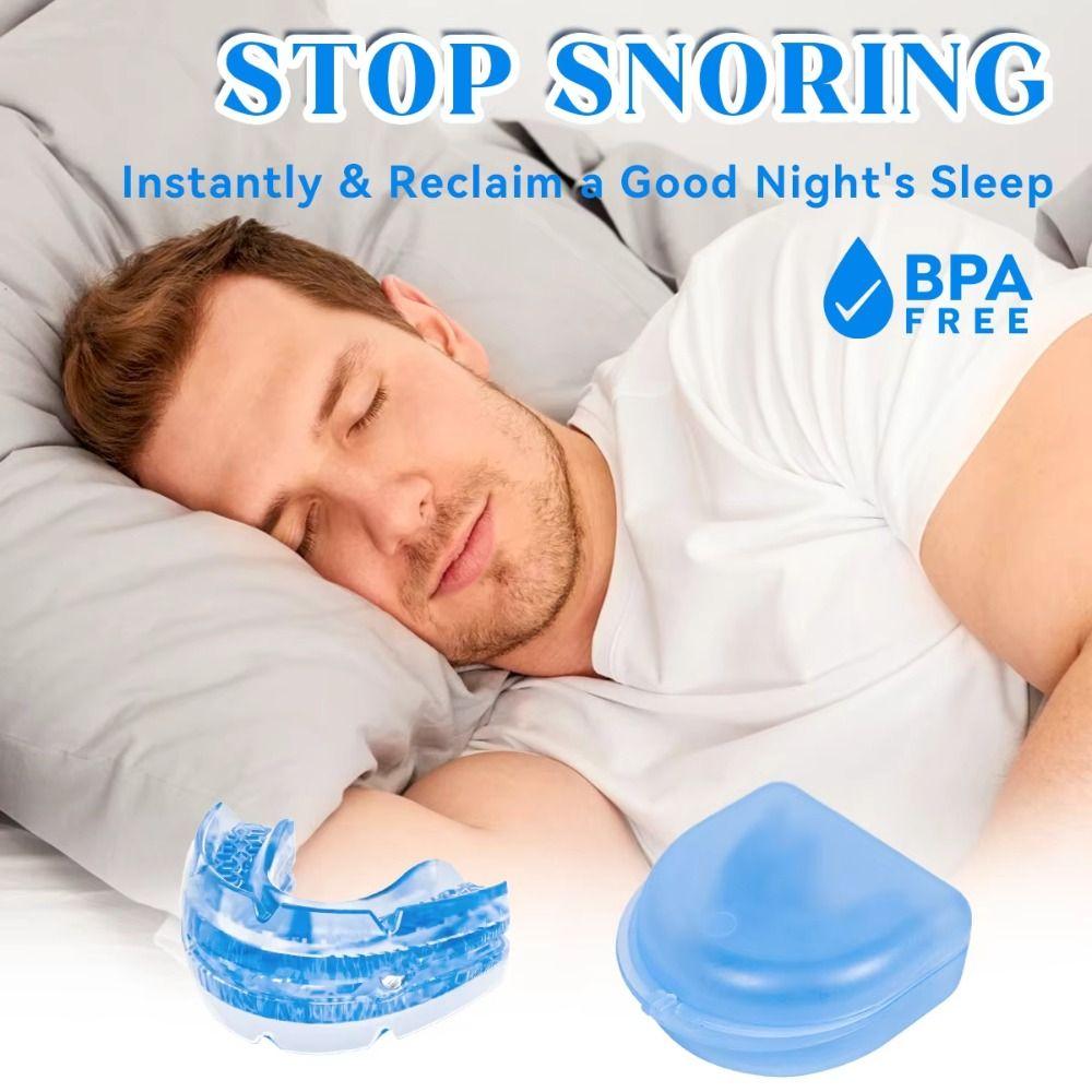 Comfortable Anti Snoring Mouth Guard With Storage Box Snoring Mouth Guard  Night Use