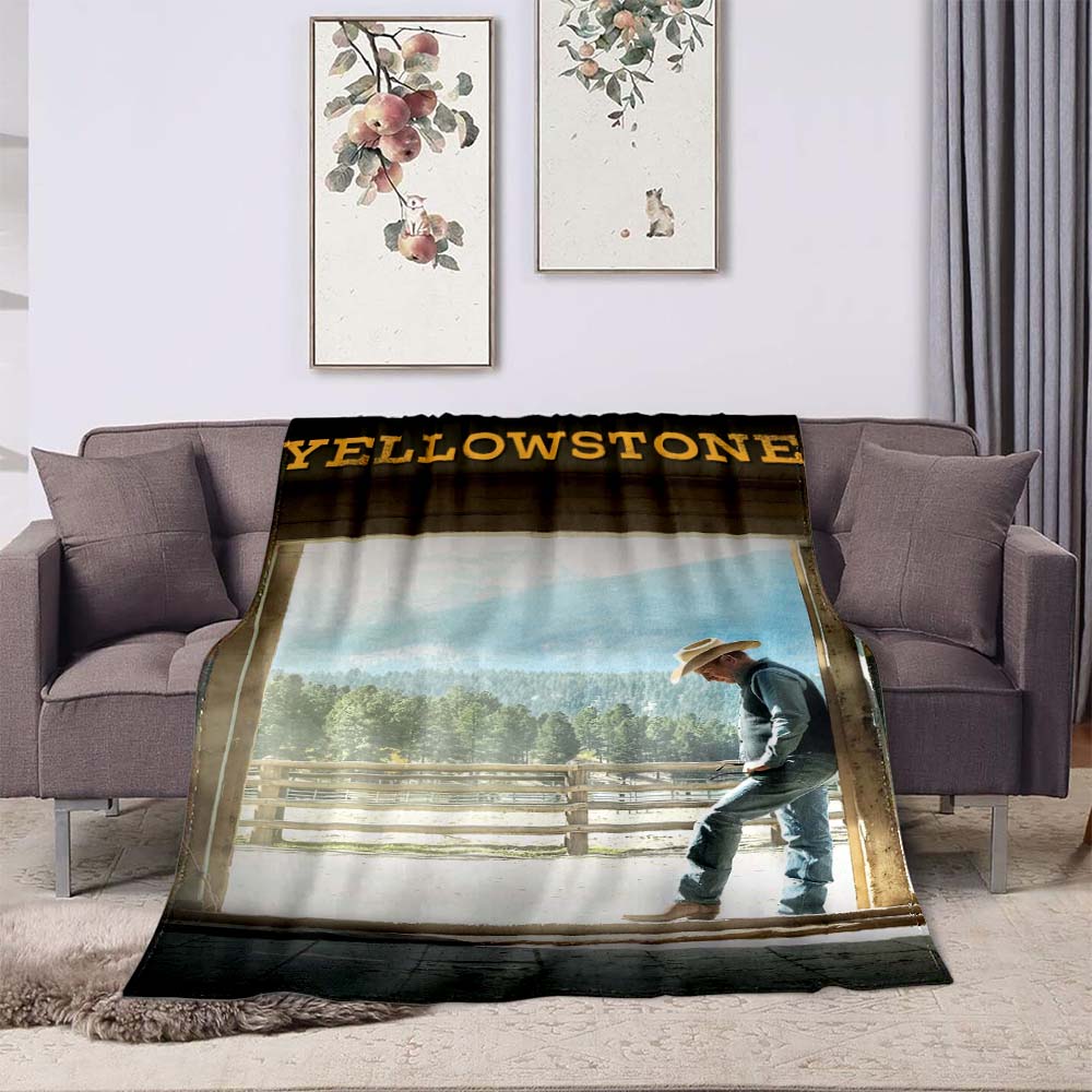 Nuovo Modello 2026 Coperta stampata Parco Nazionale di Yellowstone, adatta per divani e letti, è un regalo di compleanno e un ricordo ideale.