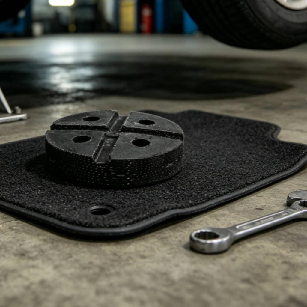 Rubber Lift Pad Anti-Slip Car Lift Pads Rubber Block with Holes Protective Automotive Accessories Thick for Mechanics