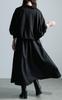 Gold Japan Plus Size Dress Long Mixed Coordinates for Fall and Sizes Black Women's Set, Blouson, Cropped, Material, Flared, Stretch, Spring, Nw-24029,