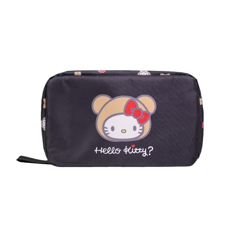 In-Stock Japanese Cartoon Cat Print Waterproof Travel Hanging Wash Bag