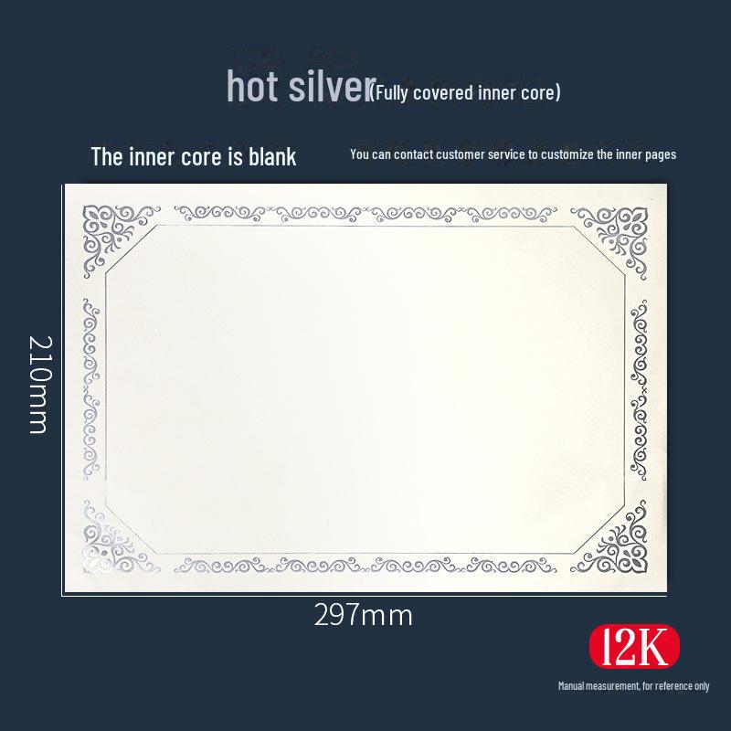 Individuelles dreifach gefaltetes Konferenzzertifikat mit Heißprägung