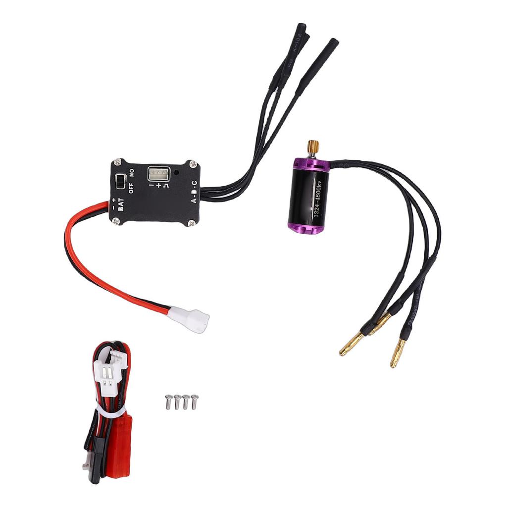 1224 4500KV Brushless Motor 25A ESC Fit for SCX24 1 24 Model Cars RC Brushless Motor ESC Combo