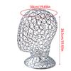 Metal Mannequin Head Wig Stand Headdress Display Stand Iron Texture Suitable for Displaying Wigs Hats Caps and Headdress