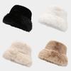 Plush Fisherman Hat For Winter Autumn Retro Warm Sun Protection