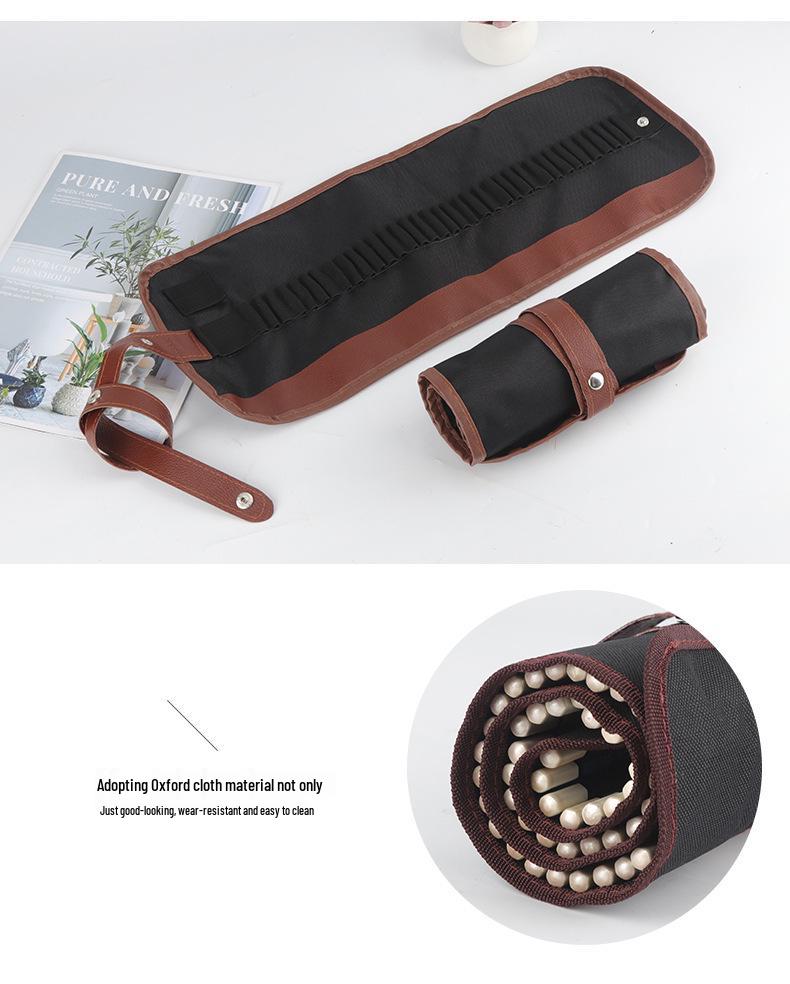 36 or 48-Slot Canvas Pencil Roll Case for Colored Pencils - Ideal for Students and Artists