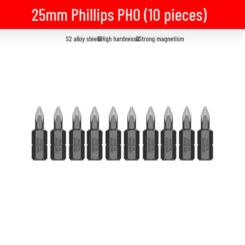 Compact Electric Screwdriver Bit Set: Phillips, Slotted, Torx, Hex, Strong Magnetic Power Drill, S2 Magnetic Bits.