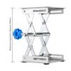 Edelstahl Labor Hebe   Ständer Scherenständer 100*100*160mm (Blauer Griff)
