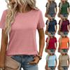 Damen Mode Lässiges T-Shirt Top mit lockerem Schnitt