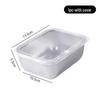Rectangular Large Capacity Stainless Steel Food Storage Container with Lid for Refrigerator and Meal Prep