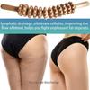 Natürlicher Holz-Massage-Roller für Taille, Oberschenkel, Cellulite-Reduzierung, Muskelverspannungs-Linderung, Körpermassagegerät