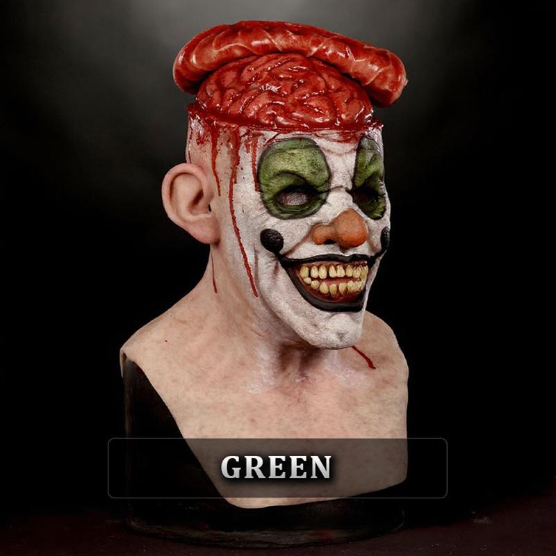 New Funny Clown Mask Adjustable Eye Holes For Halloween Parties Cosplay And Pranks Adult Latex Costume Accessory Mask