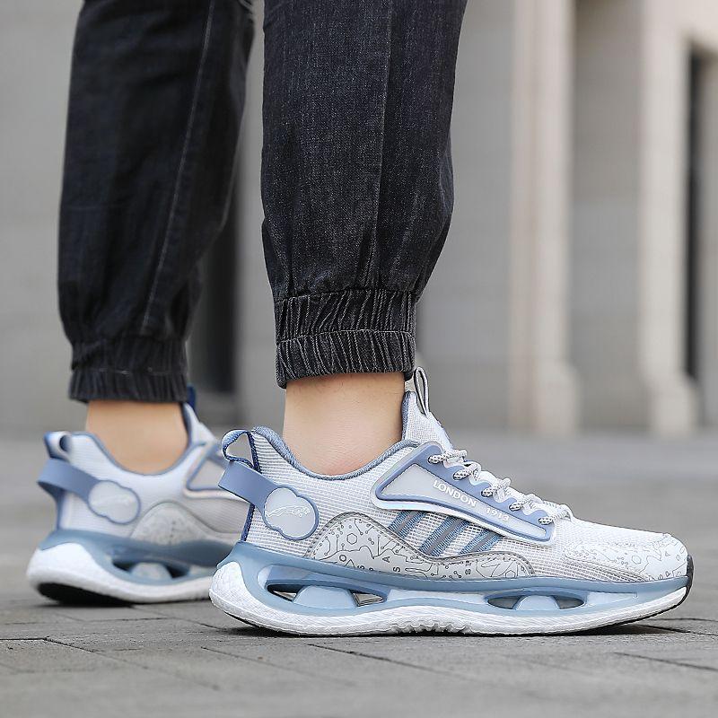 Mesh Thick Platform Male Shoes Men's Casual Sneakers Running Jogging Light Trend 2025 on Sale 39 Korean Wide Stylish Summer Y2k