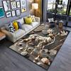 Majestic Crystal Adorned Deer Carpet Yoga Living Room Room Decor Children's Crawling Mat Doormat Area Rug Games Mat