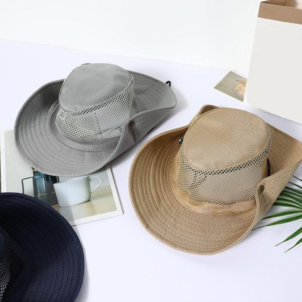 Fordable Fishing Hat Wide Brim Sun Hat Portable Basin Cap Fishing