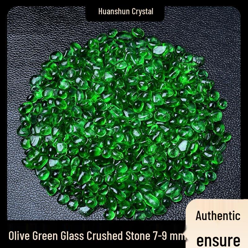 Seven-Color Glazed Crushed Stone Glass for Fish Tanks, Landscaping, Crystal Ornaments, DIY Mandala, and Gemstone Jewelry