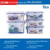 5-Piece Food Grade Plastic Lunch Box Set