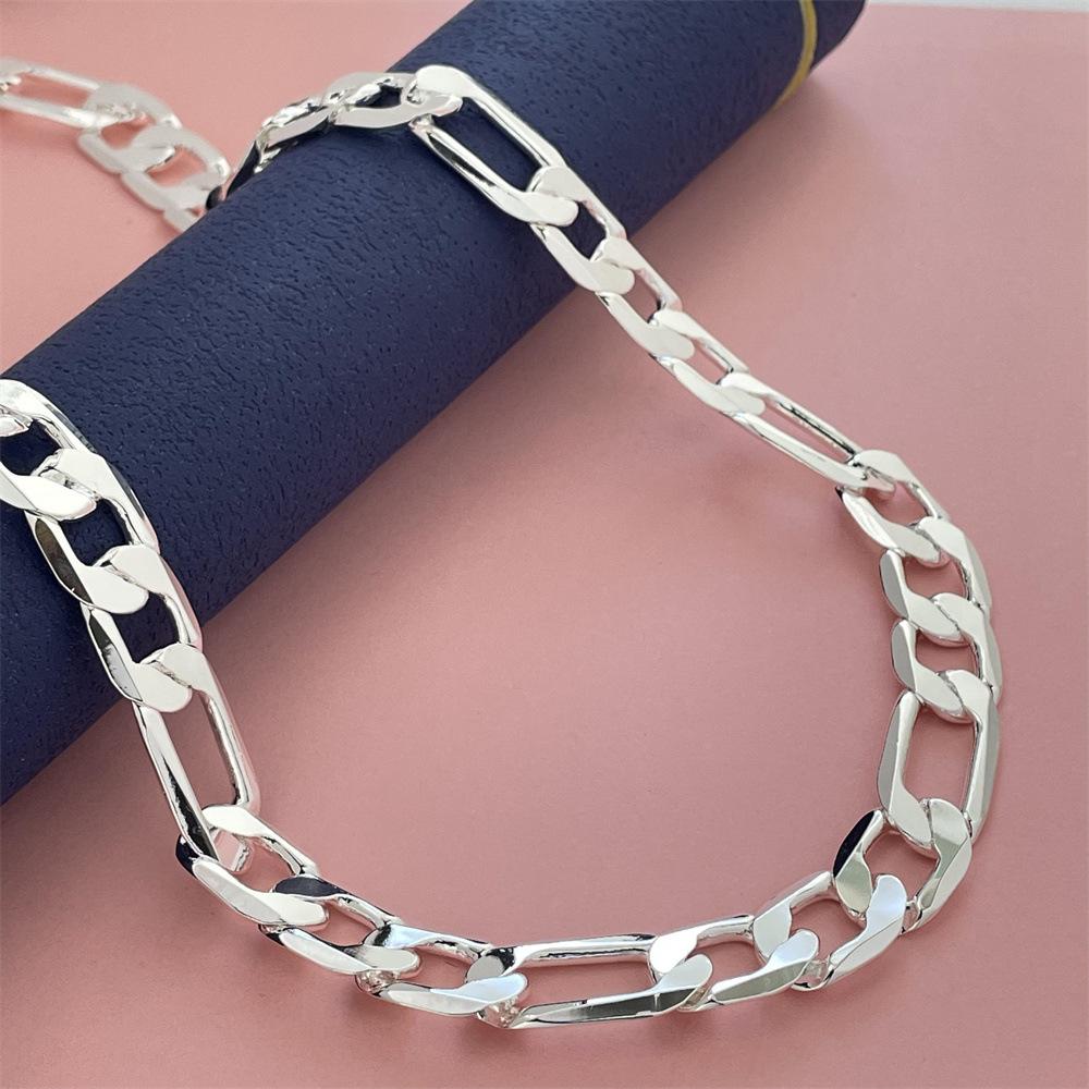 2026 European and American Jewelry Plated 925 Silver 12MM Ferrero Necklace 40-75CM