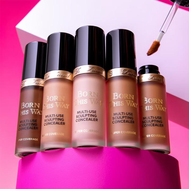 Too Faced Born This Way Correttore Multi-Uso Sculpting, Correttore Liquido a Coprenza Totale & Fondotinta, Lunga Tenuta, Leggero, Idratante