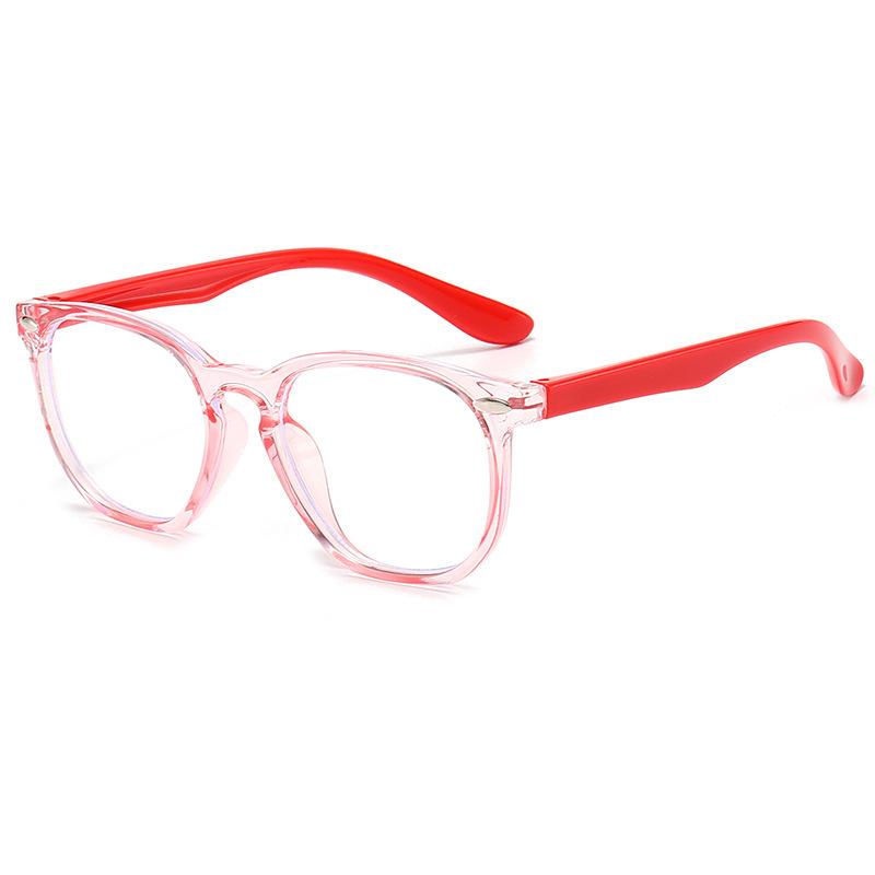 Transparente Runde Computerbrille Kinder Anti Blaulicht Rechteckige Brille Blockierende Optische Brille für Kinder