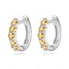 Luxury S925 Sterling Silver Topaz Earrings for Women Natural Crystal Birthstone Studs Earring Exquisite Banquets Jewelry FCGJHW