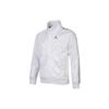 Jordan Jumpman Embossed Logo Stand Collar Knit Jacket Men Outerwear White AR4461-100