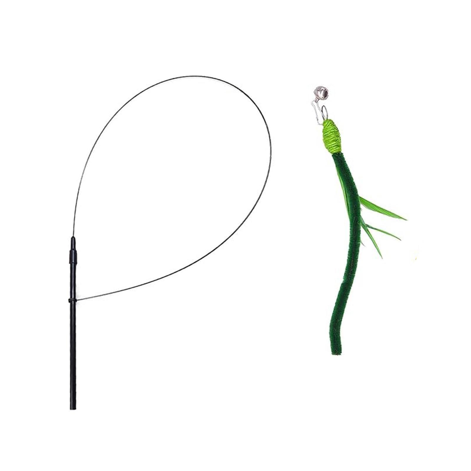 

Wand Toy Set for Scratching, Biting & Kicking, Refills with Green for Teaser, Interactive Toy for , Anxiety and One Size