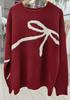 Korean Style Bow Knit Loose Pullover Sweater - Women’s Autumn/Winter 2025 Collection
