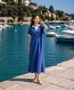 Metapeo Cozy Striped Dress Blue